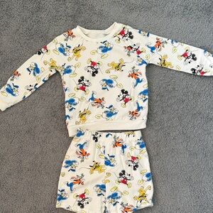 Disney Kids White Mickey & Friends Set